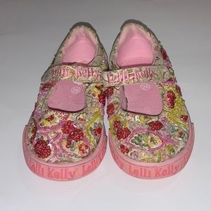 Lelli Kelli Velcro sneakers with beaded print!